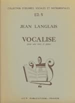 Vocalise, for one voice and piano