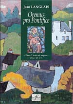 "Oremus pro Pontifice", for 2 equal voices (TB) and organ