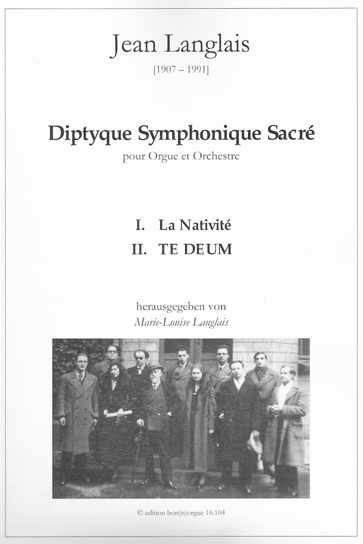 Diptyque Symphonique Sacré for Organ and Orchestra.