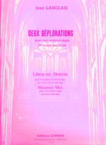 Deux Déplorations for 3 and 4 mixed voices