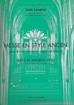 Mass in Ancient Style, SATB a capella or with organ