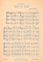 Venite et audite for SATB a capella