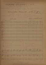 Psaume Solennel n°1 (" Laudate Dominum  in sanctis ejus")