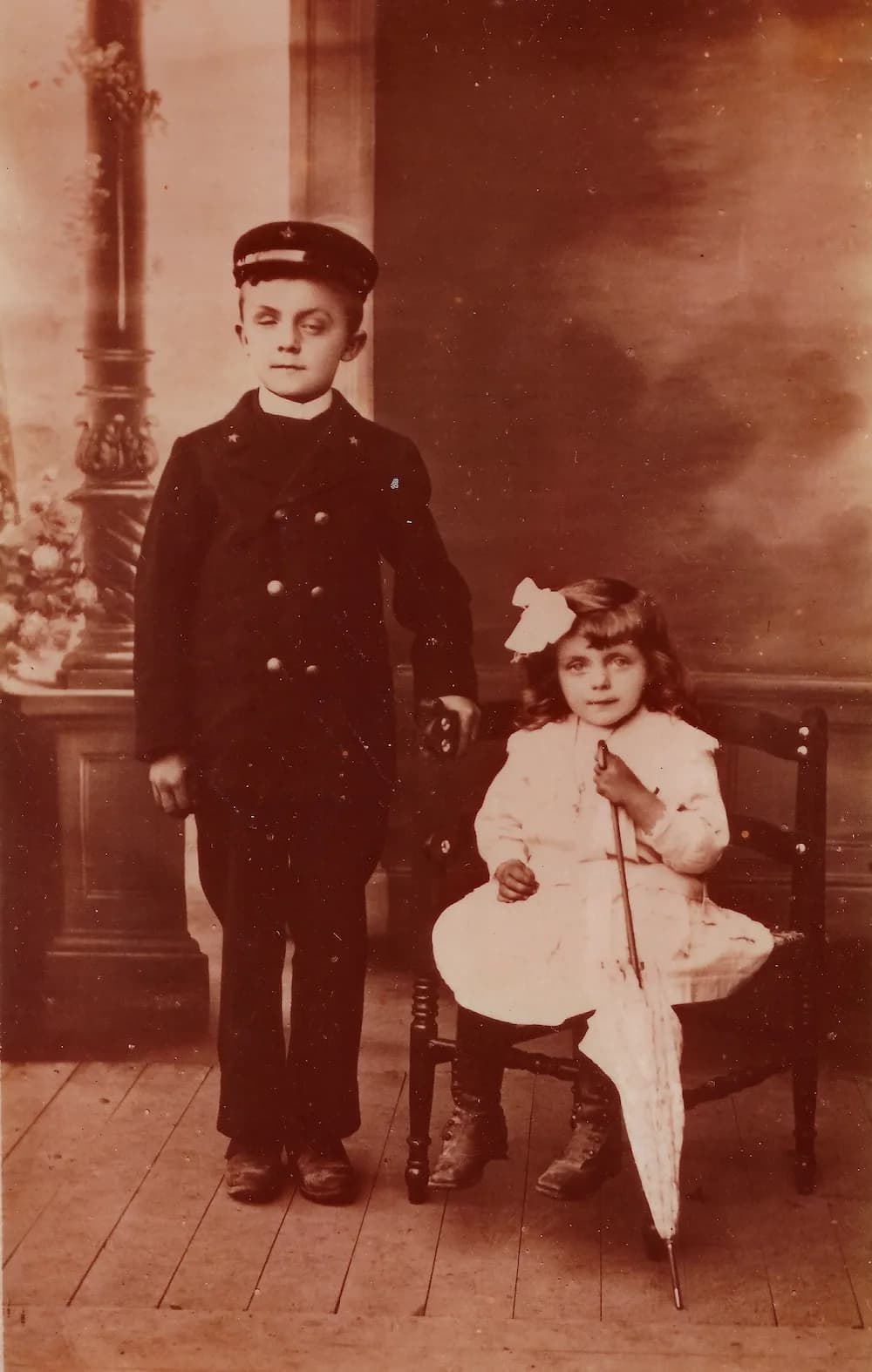 Jean Langlais et sa sœur Flavie