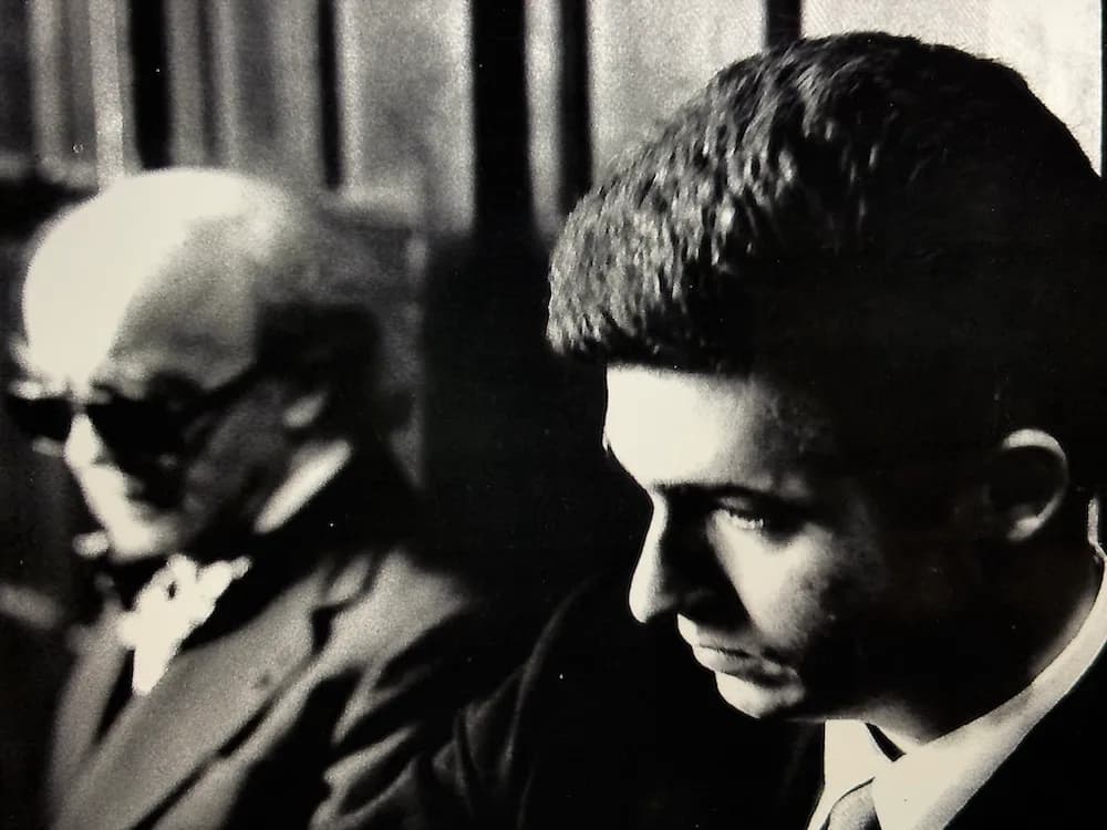 Jean Langlais et Thomas-Daniel Schlee à Sainte-Clotilde