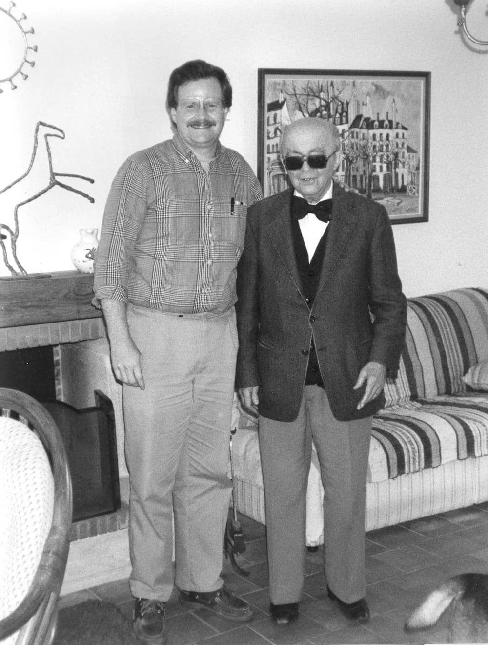 Jean Langlais et George C. Baker à La Richardais 