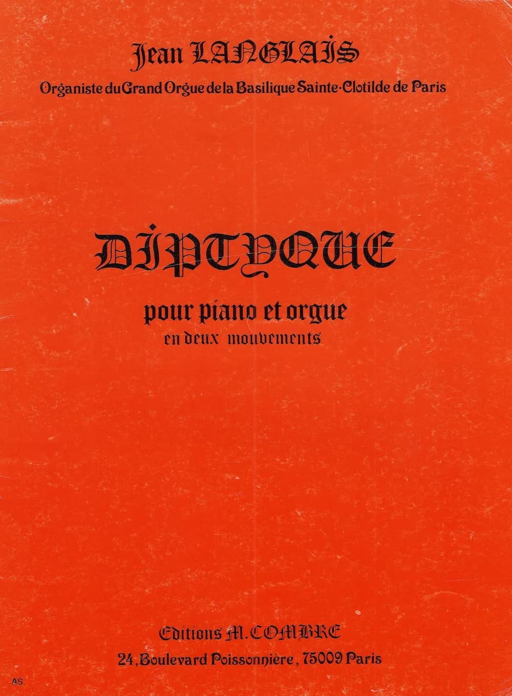 Diptyque for piano and organ