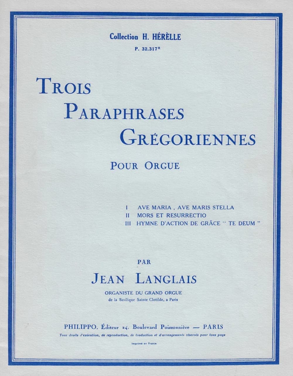 Trois Paraphrases Grégoriennes