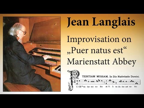 Jean Langlais improvises on "Puer natus" LIVE - Marienstatt Abbey