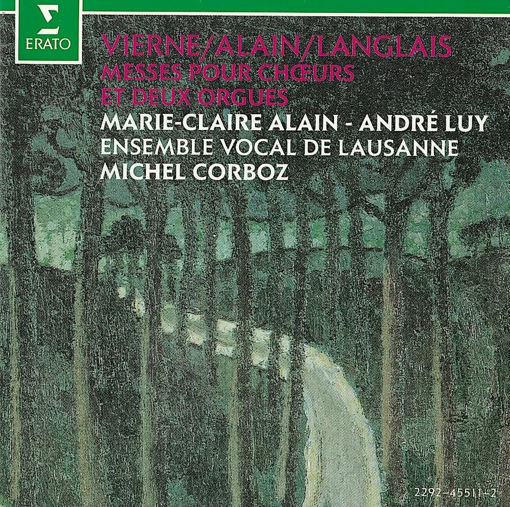 Vierne-Alain-Langlais MESSES POUR CHOEURS ET DEUX ORGUES