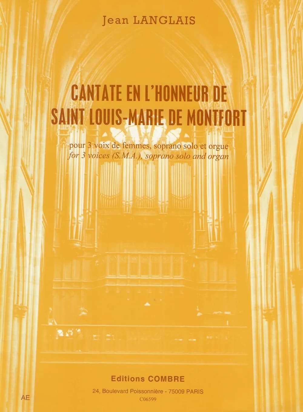 Cantate en l'honneur de Saint Louis-Marie de Montfort pour 3 voix de femmes, soprano solo et orgue