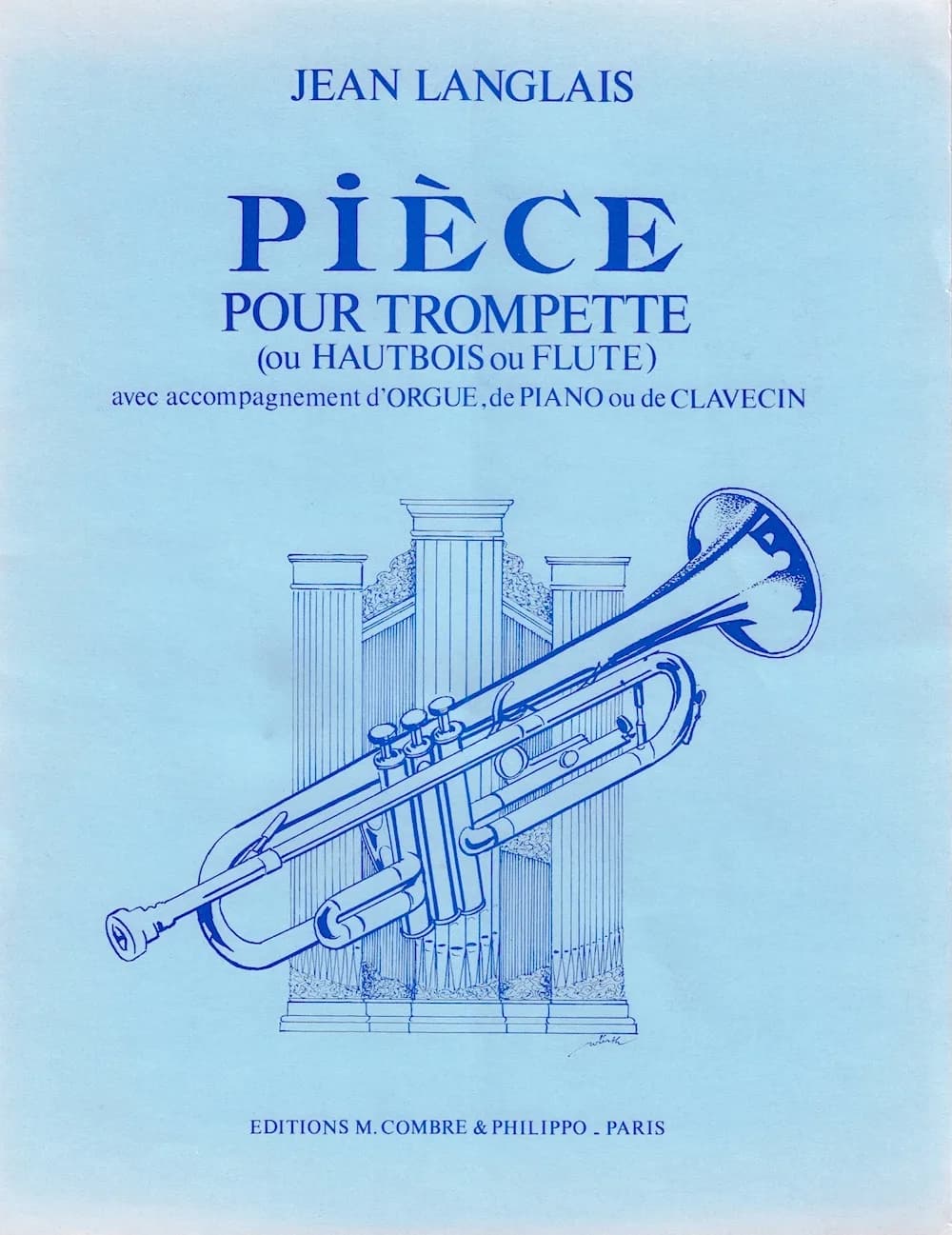 Pièce pour trompette (ou hautbois ou flûte) et orgue ou piano ou clavecin